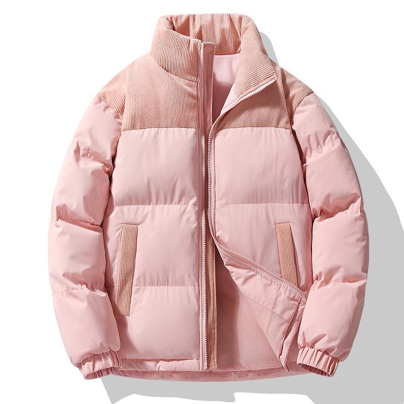 A New Style of Cotton-padded Winter Jacket with Added Fleece and Thickened Warmth