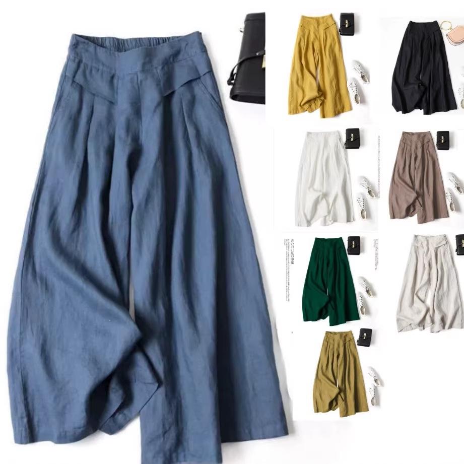 Women's Plaid Elastic Drawstring Wide-Leg Pajama Pants