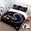 Cosmic Starry Black Cat Printed Duvet Cover Set1 Duvet Cover+2 Pillowcasemulti Size Bedroom Bedding Decor Machine Washable