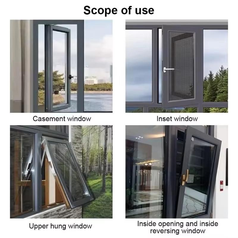 Fensterbegrenzer für Drehflügelfenster Edelstahl Fensterstütze Windhaken Riegel Windstrebe Halter Scharnierverschluss Kindersicherungs-Schutz
