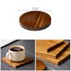 Non-Slip Acacia Wood Cup Coaster Versatile Table Protector Mat Unfinished Wood Coasters  Home Decor