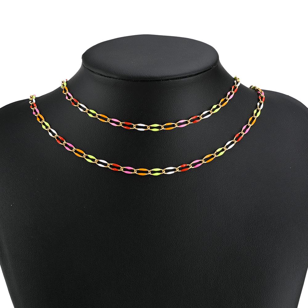 1 Meter Stainless Steel Blue Black Enamel Twisted Chains for DIY Jewelry Making Women Necklace Bracelets Supplies Nickel Free