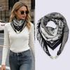 1PC Necklace Gift Magnetic Closure Versatile Painted Pattern Elegant Accessories French Style Silk Scarf Luxury Multi-Color