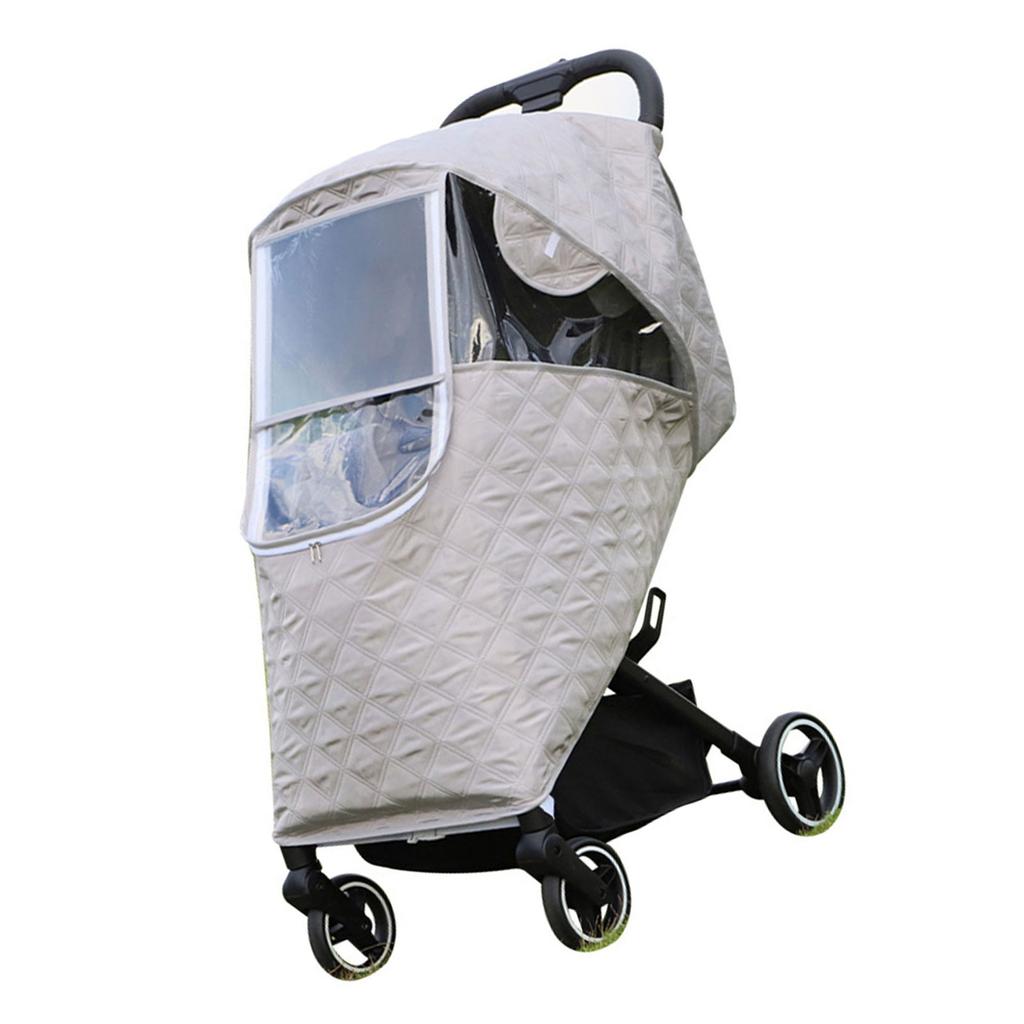 Baby Pushchair Cover Baby Stroller Rain Cover Breathable Windproof Protection Cover Universal Dustproof Weather Shield