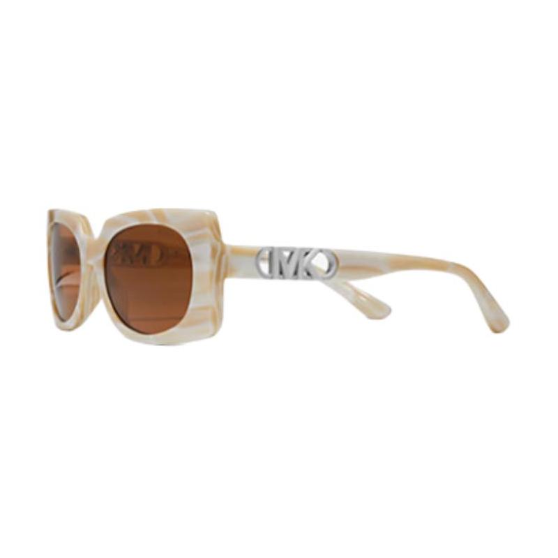 MICHAEL KORS Solid color design plastic square sunglasses women s brown