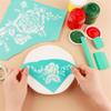 Silk Screen Stencil DIY Mesh Screen Printing Clothes Embossing Love Heart Silkscreen Print Stamp Reusable DIY Supplies