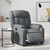 Vidaxl Foldable Massage Armchair, Electric, Grey, Faux Leather