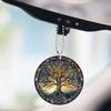 Round Unique Acrylic Ornament Delightful Car Decoration Gift For Special Occasions