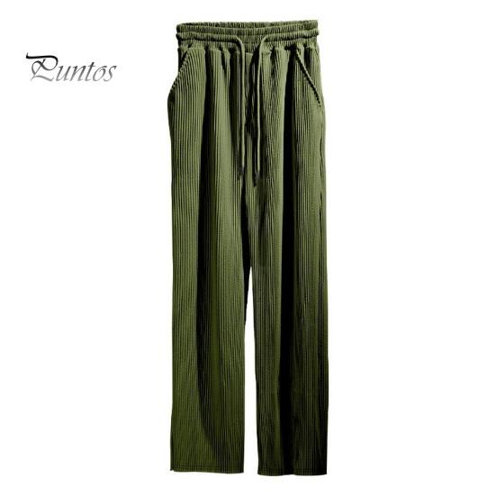 

Мужские повседневные брюки с широкими штанинами, спортивные брюки с завязками на талии и боковыми карманами, прямые полосатые брюки свободного кроя для путешествий и занятий спортом на открытом воздухе S армия зеленый