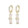Elegant Bamboo Joint Cat's Eye Earrings: Chic, Versatile Design for Women