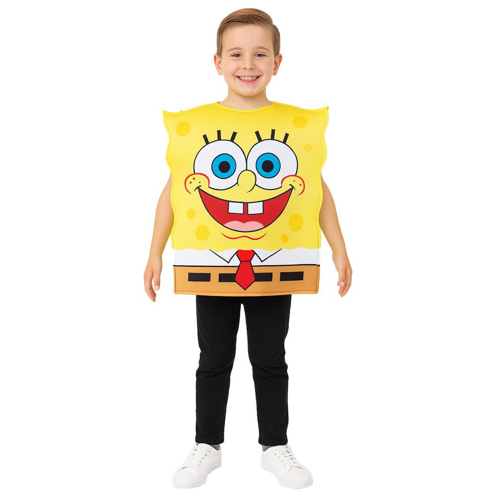 Halloween Vtipný SpongeBob Dětský kostým na vystoupení Kostým na stěnu