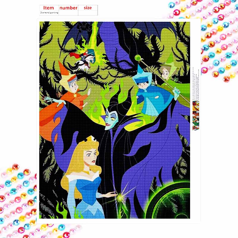 Disney Diamond Painting Kit Sleeping Beauty Diamond Painting 5D Diamond Art Home Decor Creative Handmade Gift