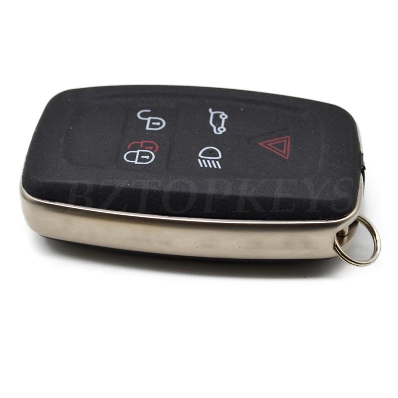 BZTOPKEYS 5button Smart Key Case Blank Housing for Land Rover Range Rover SPORT LR4 Vogue 2010 2011 2012 Remote Cover DIY Key