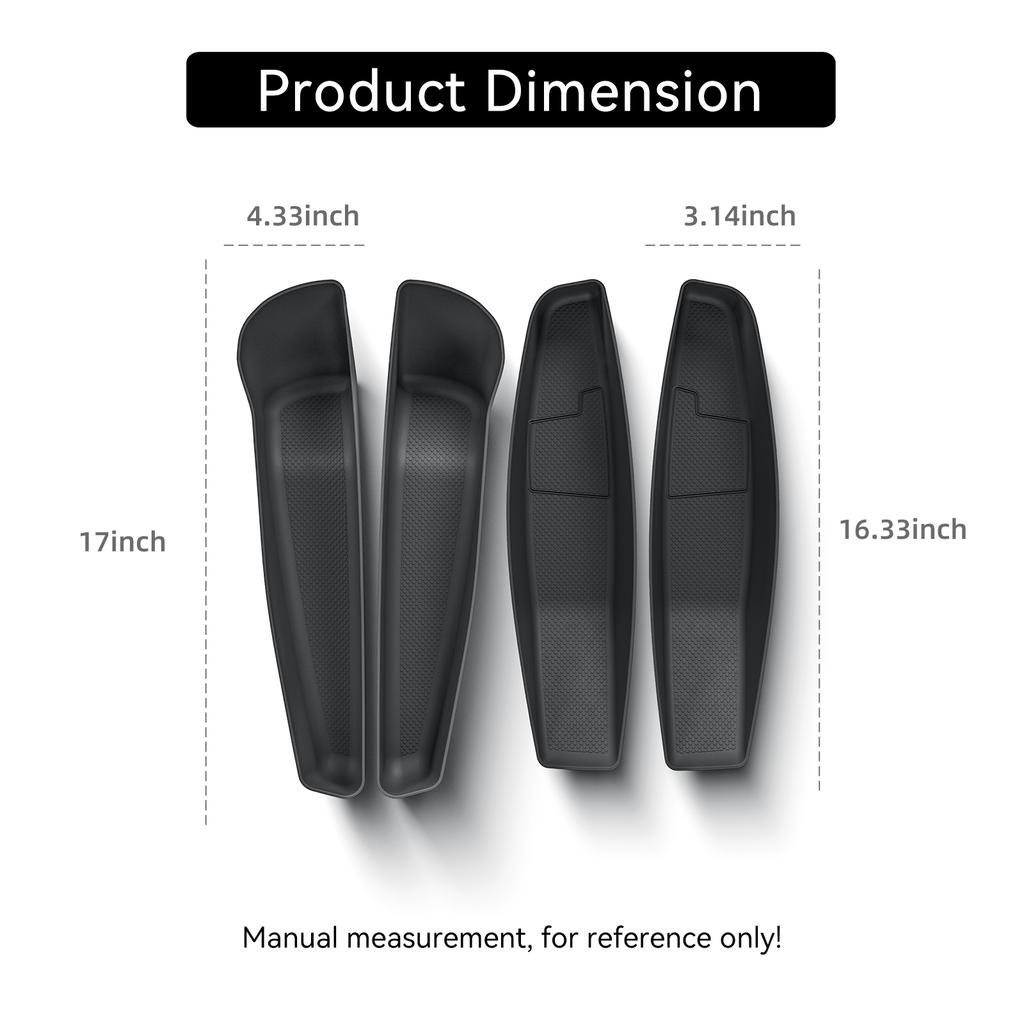 LUCKEASY Door Handle Storage Box for Tesla Model Y Juniper/YL 2025 2026 Accessories Front Rear Door Holder Tray Organizer