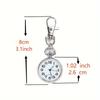 Large Number Clear Pocket Watch Keychain Hanging Watch Nurse Watch Student Exam Quartz Watch