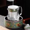 Handcrafted Enamel Electric Tea Maker Set