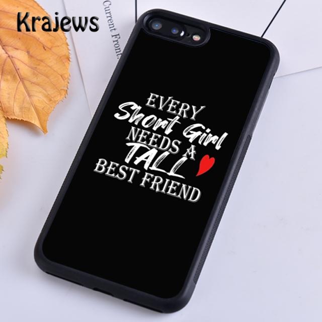 

Short Tall Best Friend Mermaid Phone Case Cover For iPhone 17 Air 16 15 14 plus 12 13 pro max Fundas iPhone 16pro