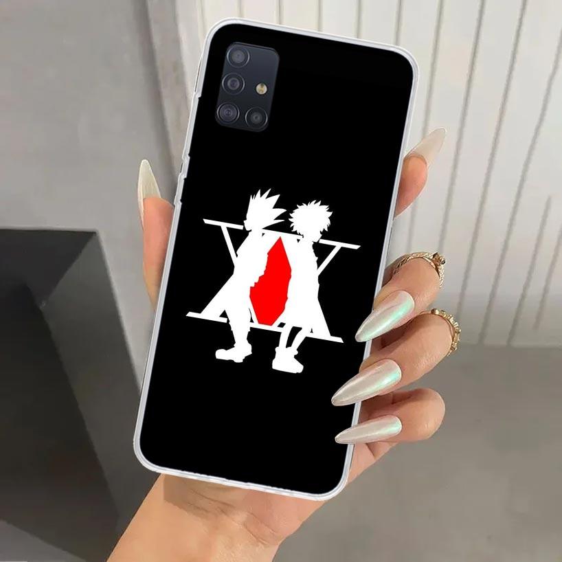 Black White Hunter HXH Phone Case for Samsung Galaxy A52 A32 A22 A12 A02S A50S A30S A10S Note 20 Ultra 10 Plus S10 A31 A20 A71 A
