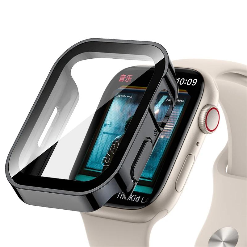 Waterproof Hard PC Screen Protector for Apple Watch 10 9 8 45mm 44mm 42mm 46mm 49mm Full Case Cover for IWatch Ultra 7 SE 6 5