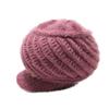 Middle-aged and elderly women's winter thickened woolen hats for mothers Knitted hat for keeping warm and protecting from the cold while cycling in
