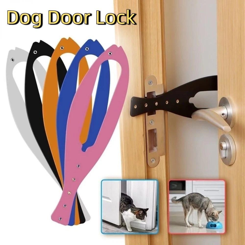 2pcs/set Adjustable Pet Separation Door Elastic Lock Anti-dog Dog Door Lock Fish Shape Elastic Gate Lock Cat Door Holder