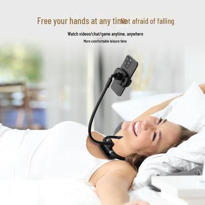 2025 Neck-Hanging Mobile Holder for Bedside, Tabletop, and Outdoor Use