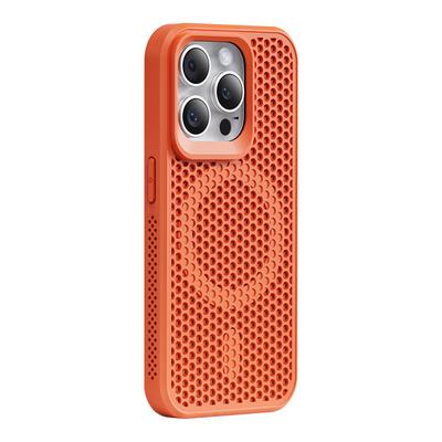 Suitable for IPhone16proMax Ventilation Hole Heat Dissipation Magnetic Phone Case, Apple 15 Anti-drop Matte 14 Protective Case
