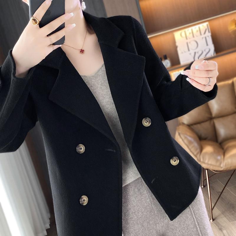 Wool Double-sided Woolen Coat Women New Short Coat Loose Woolen Coat