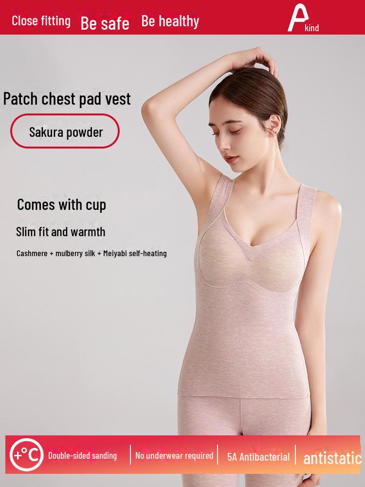 

Женский утепленный жилет с V-образным вырезом из немецкого бархата и нагрудной накладкой для осени и зимы вишневый розовый