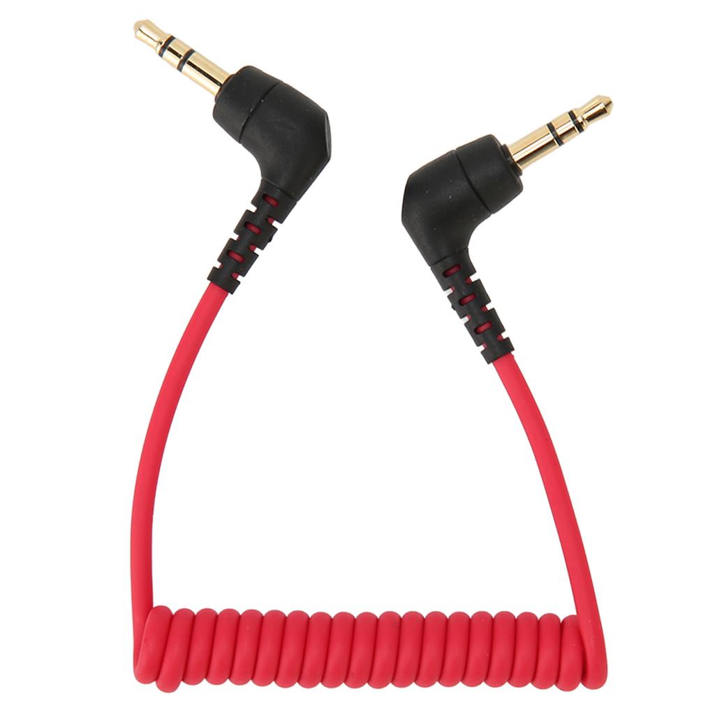 3.5mm TRS to TRS Microphone Cable Noise Elimination 3.5mm TRS Patch Cable for BOYA for Rode SC2 Phone Connection