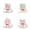 Plush Cute Hairy Doll Crossbody Bag With Zipper Closure For Daily Use