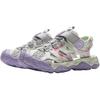 Li Ning Comfortable Versatile Creek Climbing Low-Top Sandals Kids Sandals Gray Purple YKEV016-2