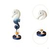 Sea Horse Figurine Seahorse Statue Beach Decoration Wooden for Cafe Hotel Home