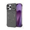 Applicable to Apple iPhone11promax half pack carbon fiber holder mobile phone case Apple 11 magnetic mobile phone case