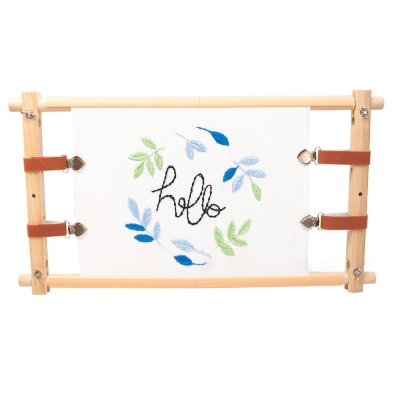 Rama do ściegów krzyżykowych Regulowany stojak do haftu Drewniana rama do haftu Stojak do haftu do projektu artystycznego, rzemieślniczego, szycia