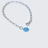 Epoxy Smile Surgical Chain Drop Bracelet