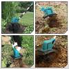 1500W Brushless Electric Garden Tiller Height Adjustable Rototiller Garden Lawn Trimmer Soil Cultivation Power Tool