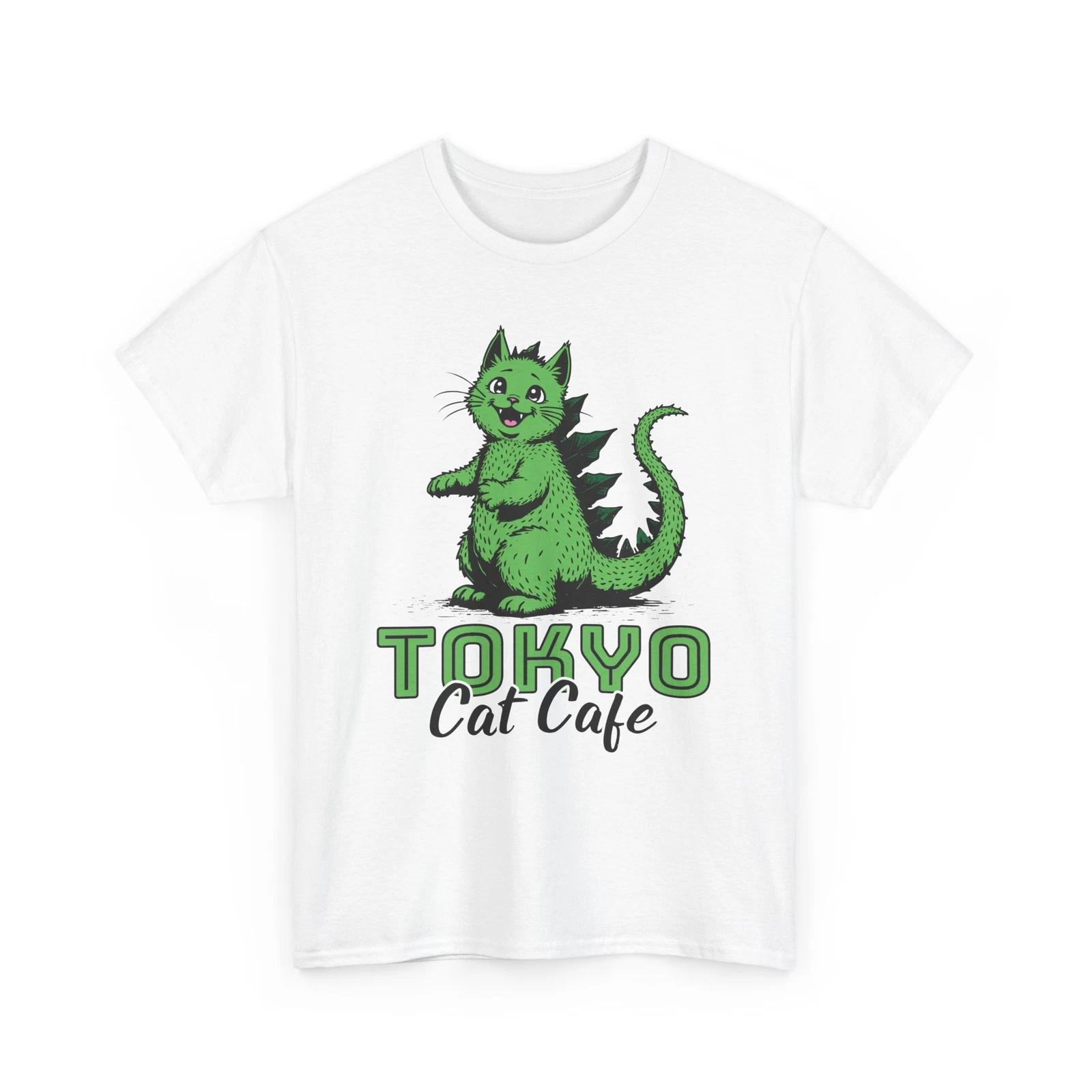 Tokyo Cat Cafe - Cute Animal Souvenir Shop Logo Graphic Gildan Cotton Tee 2XL