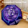 8 Rib Auto Folding Umbrella Austria Wien FC Print Custom Name Text Portable Rain Gear