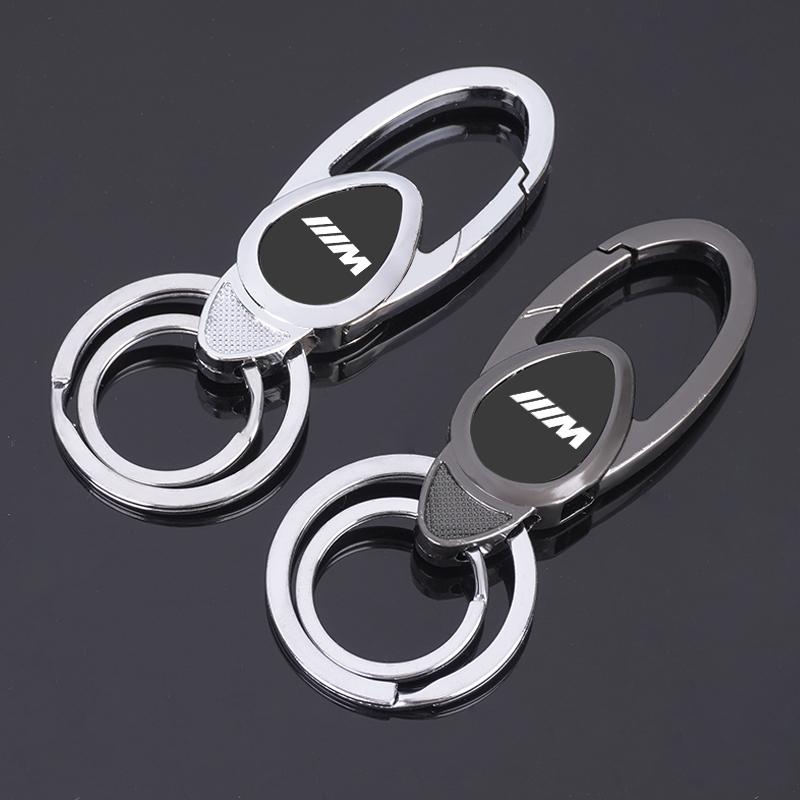 New Fashion All-Metal Alloy Car Emblem Key Chain Key Ring For BMW M Emblem M5 M3 E46 E36 E34 F10 E90 F30 E60 F30 E53 E30 E92 E87 gjvc84
