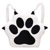 Cute Cat Paw Plush Backpack Plush Kawaii Stuffed Animals Shoulder Bag with Adjustable Straps Sweet School Bag Cartoon Backpack