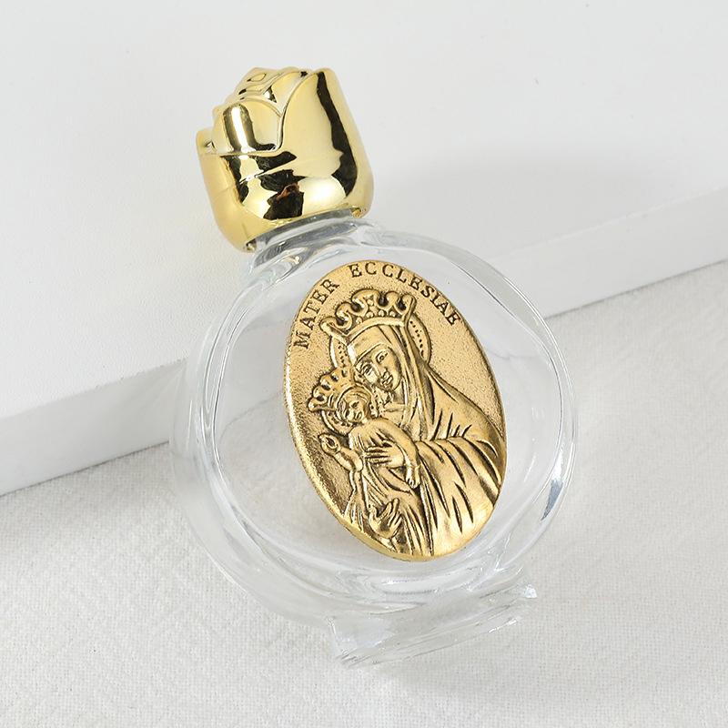 

Пустая бутылка для святой воды Иисуса Религиозная бутылка Христианские принадлежности для крещения Многоразовая портативная косметическая упаковка Пустая бутылка