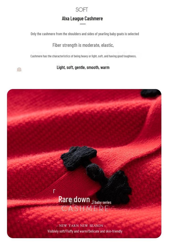 Autumn Winter Retro Ethnic Cashmere Cardigan for Women - Loose Fit Frog Button Knitwear, Fashionable Long Sleeve Sweater