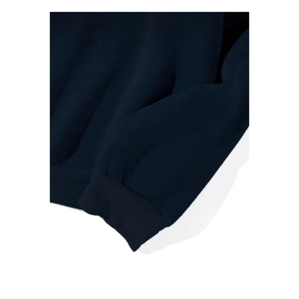 Hanorac cu imprimeu supradimensionat unisex bleumarin pentru fete