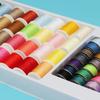 60-Color Sewing Thread Set: 32 Large Spools & 28 Metal Bobbins for Home Machines