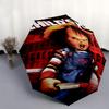 1pc Chucky Child's Play Pattern Umbrella, Fashionable, Personalized, High-Value Folding Umbrella, a Must-Have for Summer, 8-Rib Durable Iron Fram