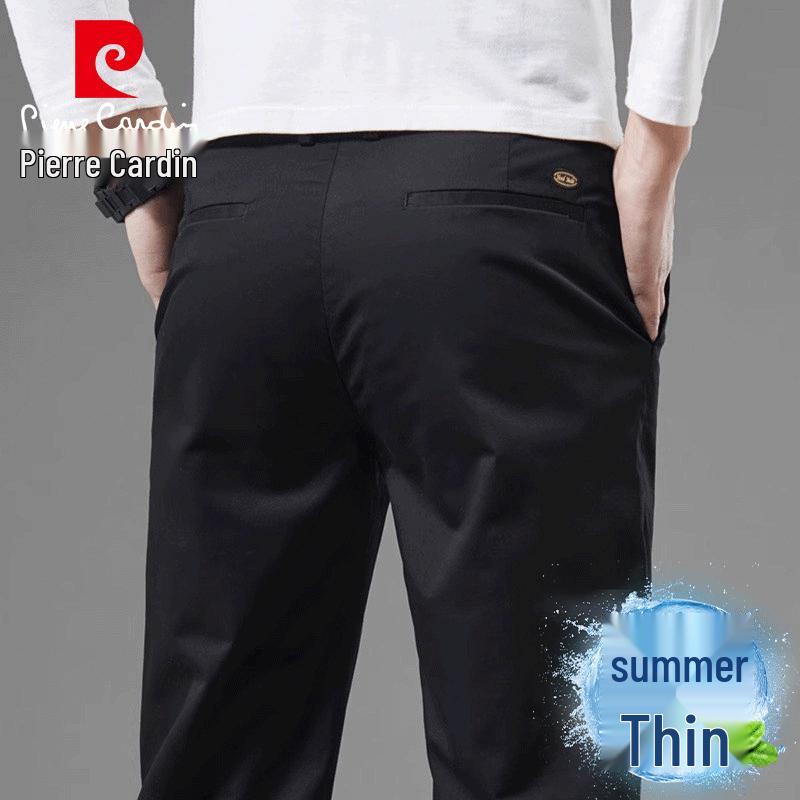 

Pierre Cardin Men s Ice Silk Straight-Leg Casual Business Pants 33