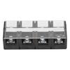 Terminal Block 2 Row Electric Wire Barrier Screw Strip for Power Supply with Cover AC600V 100A