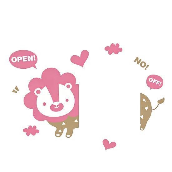 

Removable Cartoon Switch Stickers Cute Cat Dog Owl Light Switch Decals DIY Wall Art Stickers for Kids Living Room Office Home H