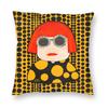 Pumpkin Yayoi K-Kusama Pillowcase Printing Polyester Cushion Cover Decorative Throw Pillow Case Cover Bed Zippered 18''